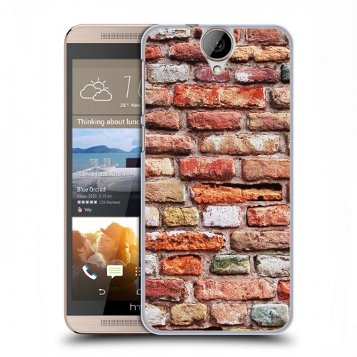 Дизайнерский пластиковый чехол для HTC One E9+ Кирпич