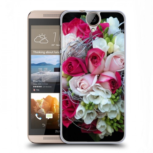 Дизайнерский пластиковый чехол для HTC One E9+ Розы