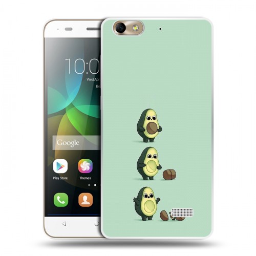 Дизайнерский пластиковый чехол для Huawei Honor 4C Авокадо мама