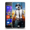 Дизайнерский пластиковый чехол для Microsoft Lumia 540 PLAYERUNKNOWN'S BATTLEGROUNDS