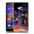 Дизайнерский пластиковый чехол для Microsoft Lumia 540 Доктор Кто