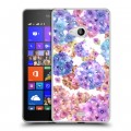 Дизайнерский пластиковый чехол для Microsoft Lumia 540 Органические цветы