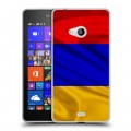 Дизайнерский пластиковый чехол для Microsoft Lumia 540 Флаг Армении