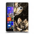 Дизайнерский пластиковый чехол для Microsoft Lumia 540 Цветочные мазки