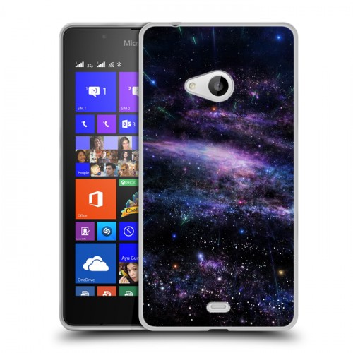 Дизайнерский пластиковый чехол для Microsoft Lumia 540 Звезды
