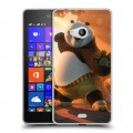 Дизайнерский пластиковый чехол для Microsoft Lumia 540 Кунг-Фу Панда