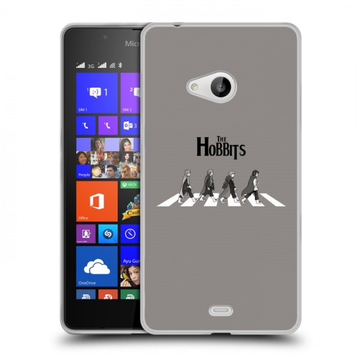 Дизайнерский пластиковый чехол для Microsoft Lumia 540 Хоббит