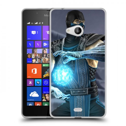 Дизайнерский пластиковый чехол для Microsoft Lumia 540 Mortal Combat