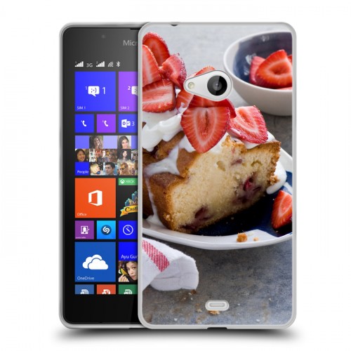 Дизайнерский пластиковый чехол для Microsoft Lumia 540 Кексы