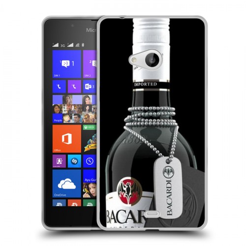 Дизайнерский пластиковый чехол для Microsoft Lumia 540 Bacardi