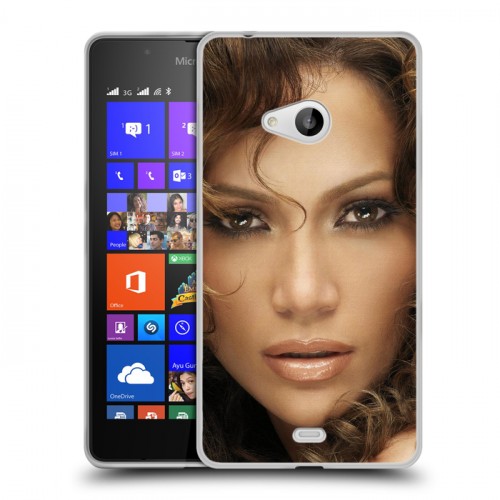 Дизайнерский пластиковый чехол для Microsoft Lumia 540 Дженнифер Лопес