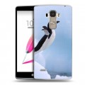 Дизайнерский пластиковый чехол для LG G4 Stylus Пингвины