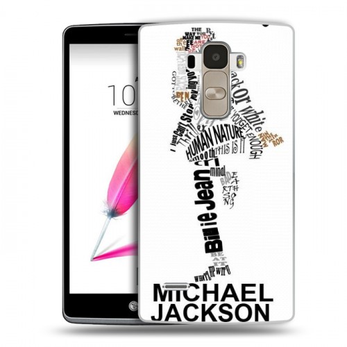 Дизайнерский пластиковый чехол для LG G4 Stylus Майкл Джексон