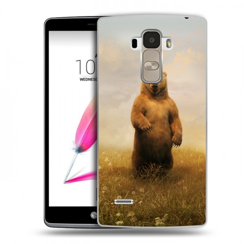Дизайнерский силиконовый чехол для LG G4 Stylus Медведи