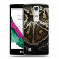 Дизайнерский пластиковый чехол для LG G4c Кожа змей