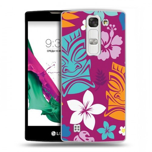 Дизайнерский пластиковый чехол для LG G4c Гавайские Шаблоны