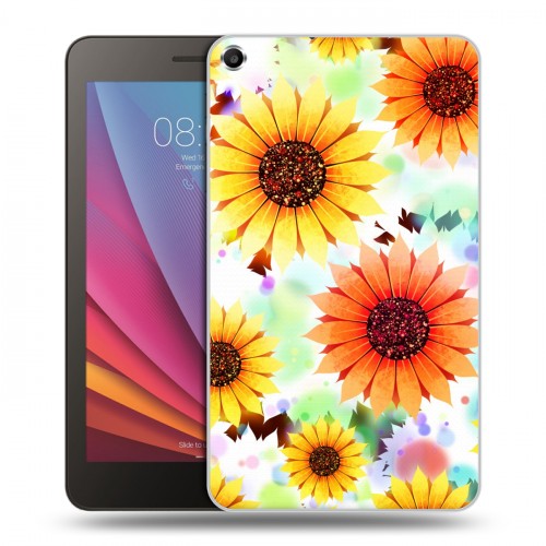 Дизайнерский силиконовый чехол для Huawei MediaPad T1 7.0 Органические цветы