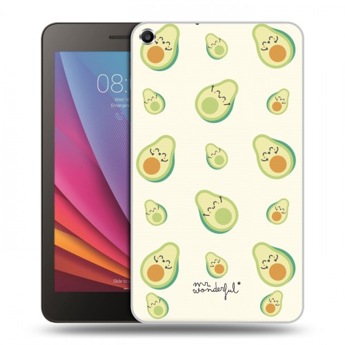 Дизайнерский силиконовый чехол для Huawei MediaPad T1 7.0 Веселое авокадо