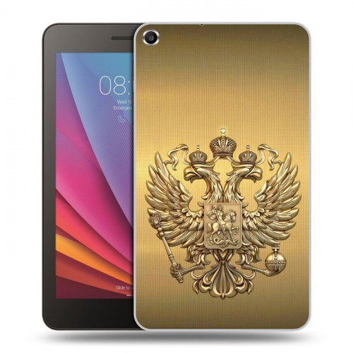 Дизайнерский силиконовый чехол для Huawei MediaPad T1 7.0 Флаг и герб России