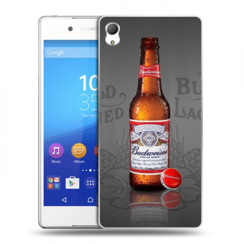 Дизайнерский пластиковый чехол для Sony Xperia Z3+ Budweiser