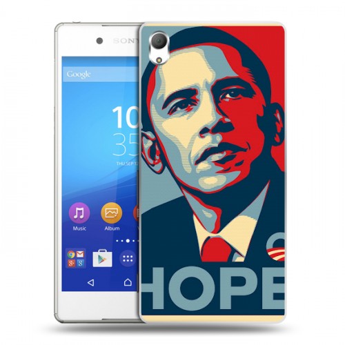 Дизайнерский пластиковый чехол для Sony Xperia Z3+ Барак Обама