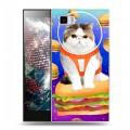 Дизайнерский силиконовый чехол для Lenovo Vibe Z2 Космик кошки