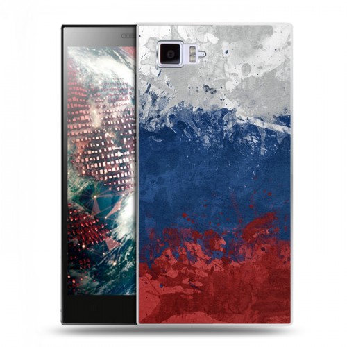 Дизайнерский силиконовый чехол для Lenovo Vibe Z2 Российский флаг
