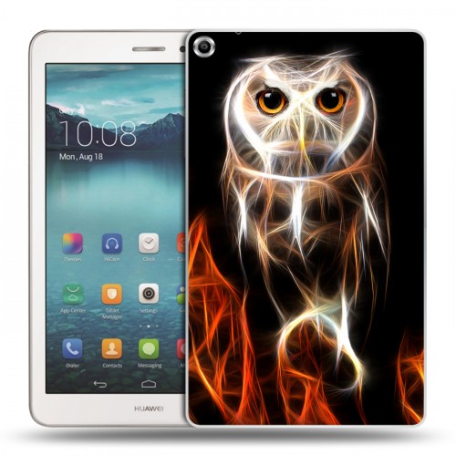 Дизайнерский силиконовый чехол для Huawei MediaPad T1 8.0 Пламенные животные