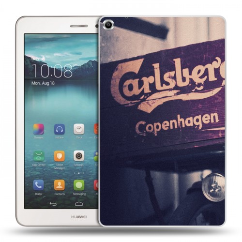 Дизайнерский силиконовый чехол для Huawei MediaPad T1 8.0 Carlsberg