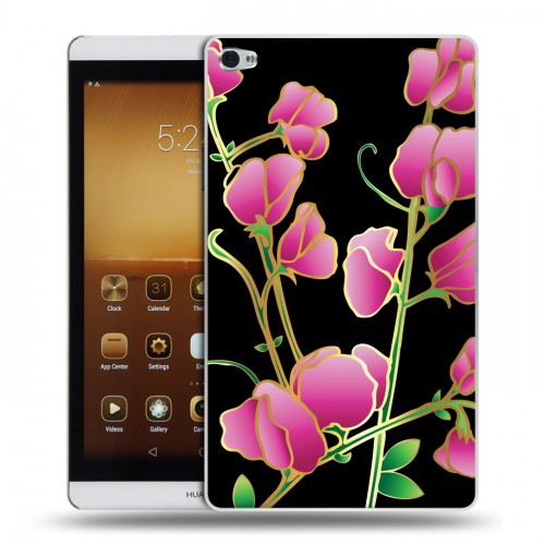 Дизайнерский силиконовый чехол для Huawei MediaPad M2 Люксовые цветы