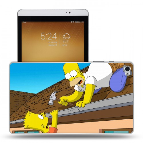 Дизайнерский силиконовый чехол для Huawei MediaPad M2 Симпсоны