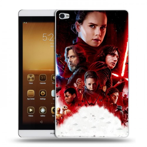 Дизайнерский силиконовый чехол для Huawei MediaPad M2 Star Wars : The Last Jedi