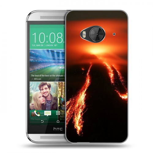 Дизайнерский силиконовый чехол для HTC One ME вулкан