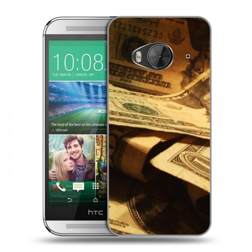 Дизайнерский силиконовый чехол для HTC One ME Текстуры денег