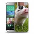 Дизайнерский силиконовый чехол для HTC One ME Свинки
