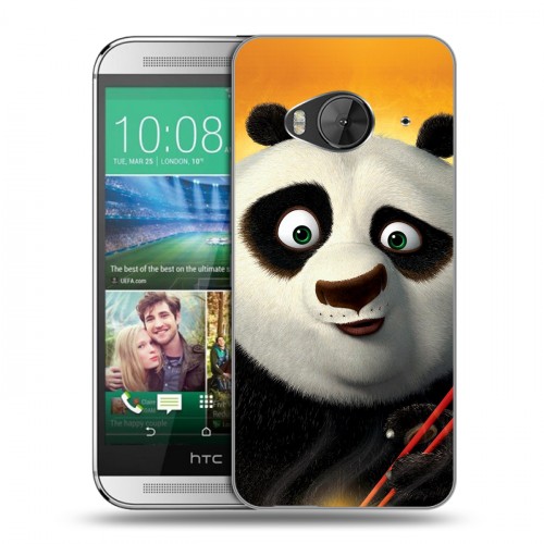 Дизайнерский силиконовый чехол для HTC One ME Кунг-Фу Панда