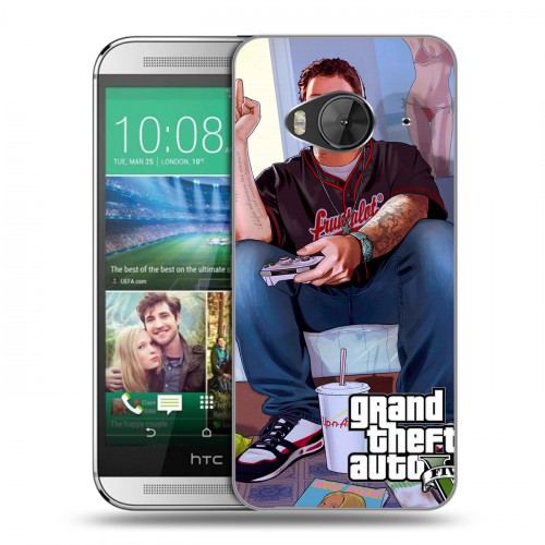 Дизайнерский силиконовый чехол для HTC One ME GTA