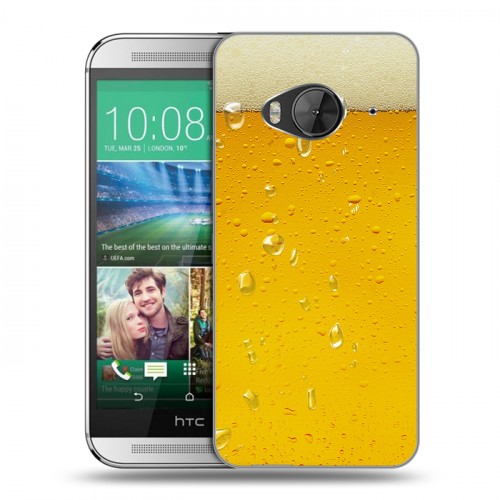 Дизайнерский силиконовый чехол для HTC One ME Пузырьки пива