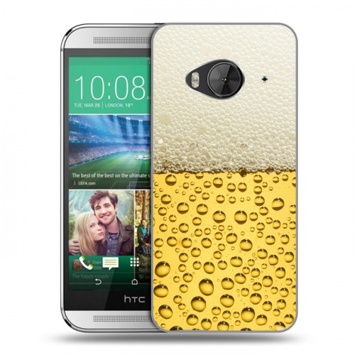 Дизайнерский силиконовый чехол для HTC One ME Пузырьки пива