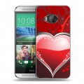 Дизайнерский силиконовый чехол для HTC One ME День Святого Валентина