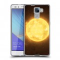 Дизайнерский пластиковый чехол для Huawei Honor 7 Солнце