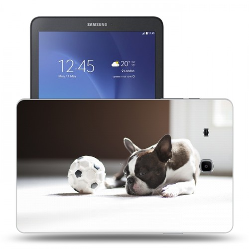 Дизайнерский силиконовый чехол для Samsung Galaxy Tab E 9.6 Щенки