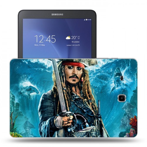 Дизайнерский силиконовый чехол для Samsung Galaxy Tab E 9.6 Пираты карибского моря