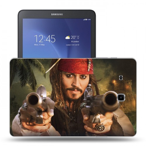 Дизайнерский силиконовый чехол для Samsung Galaxy Tab E 9.6 Пираты карибского моря