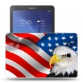 Дизайнерский силиконовый чехол для Samsung Galaxy Tab E 9.6 флаг сша