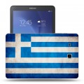 Дизайнерский силиконовый чехол для Samsung Galaxy Tab E 9.6 флаг греции