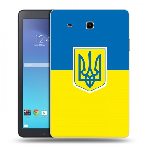 Дизайнерский силиконовый чехол для Samsung Galaxy Tab E 9.6 Флаг Украины