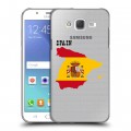 Полупрозрачный дизайнерский пластиковый чехол для Samsung Galaxy J5 флаг Испании