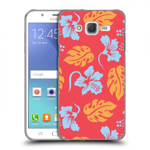 Дизайнерский пластиковый чехол для Samsung Galaxy J5 Гавайские Шаблоны