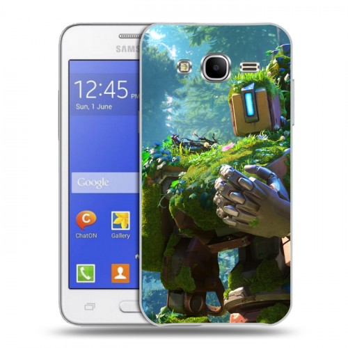 Дизайнерский пластиковый чехол для Samsung Galaxy J7 Overwatch